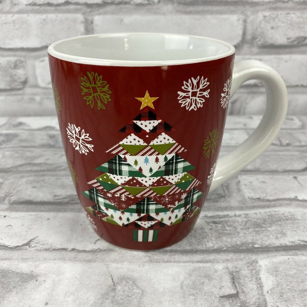 Christmas Collection Mug Patchwork Christmas Tree